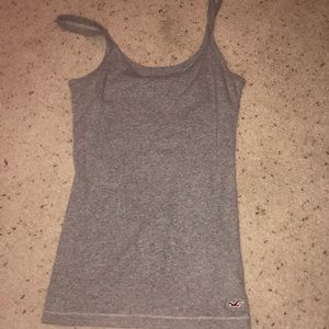 Grey hollister tank top